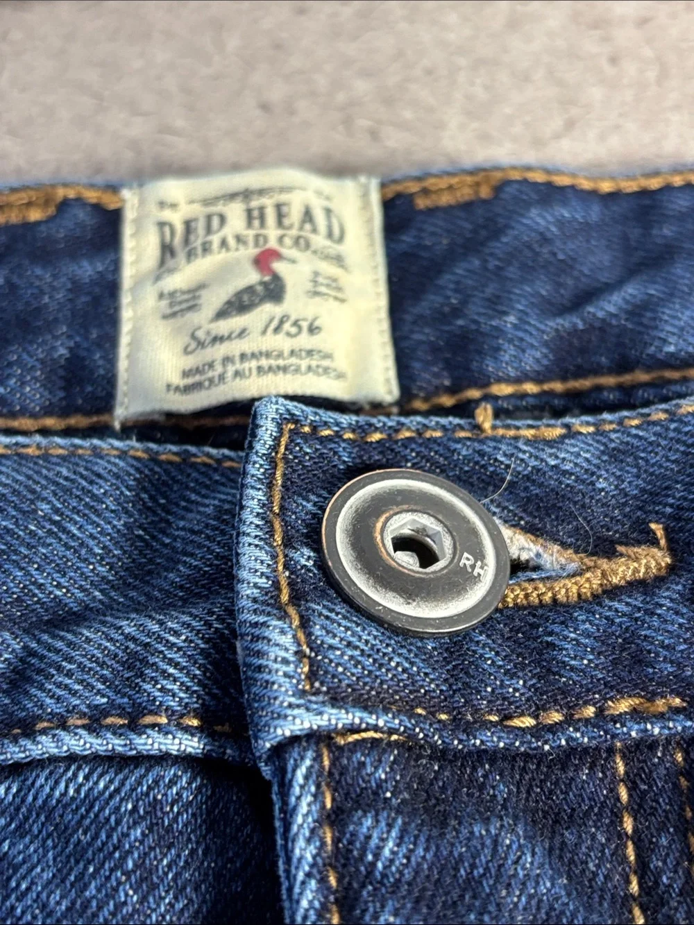 Red Head Men's Lined Blue Jeans - Relaxed Fit 38x30 - Picture 3 of 10